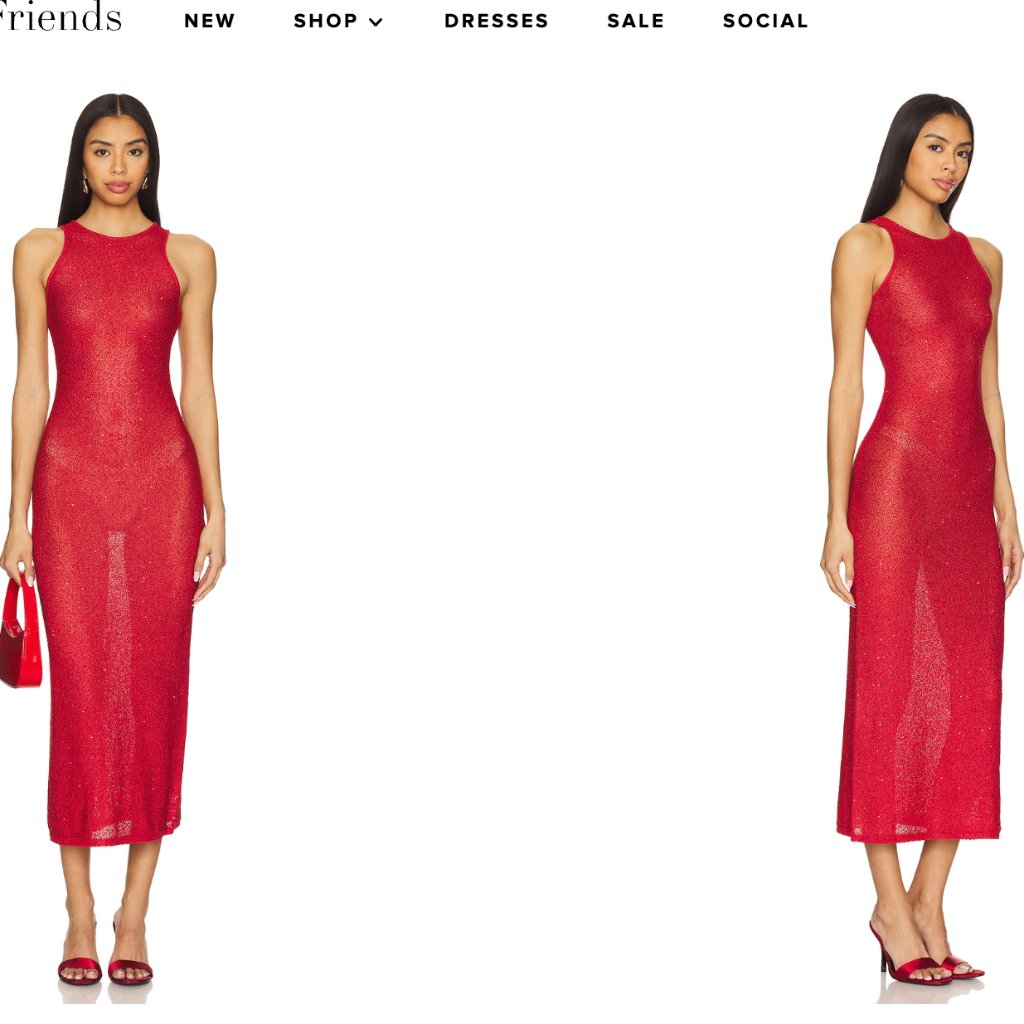 Lovers And Friends Hollis Sequin Midi Dress
